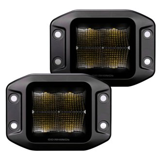 Blackout Series - CUBEIT 3x3 LED Cube Flood Lights with Flush Mount, Pair