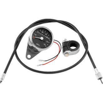 Bikers Choice L73-94 XL 73-94 FX FXR 2:1 Custom Mini Speedo Kit Black Face 140 Mph 2 1/2 Inch