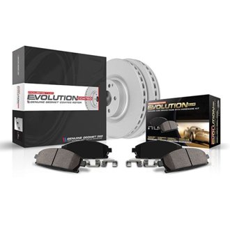 Evolution Coated Rotor And Low-Dust Ceramic Brake Pad Kit