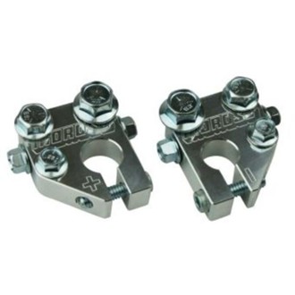 1GA Wire 1/2in Dia Stud Crimp/Solder Battery Cable Terminal Kit (2 Pack