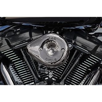 17-23 M8 Models Lava Chrome Stealth Mini Teardrop Air Cleaner Kit