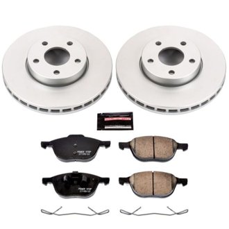 Evolution Coated Rotor And Low-Dust Ceramic Brake Pad Kit