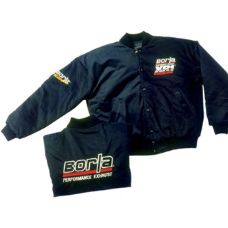Men's Black Nylon Winter Jacket - Large