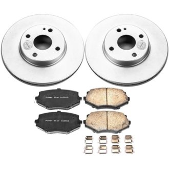 Evolution Coated Rotor And Low-Dust Ceramic Brake Pad Kit