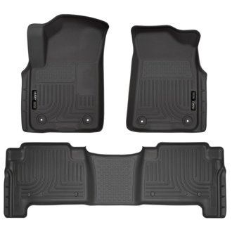 2019+ Infiniti QX80/2019+ Nissan Armada Weatherbeater Black Fnt & 2nd Seat Floor Liners