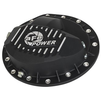 Pro Series Rear Differential Cover Black W/ Machined Fins