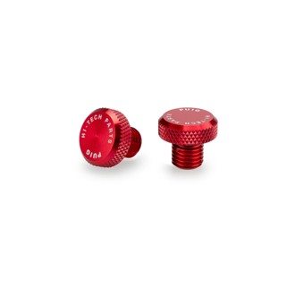 Mirror Hole Screw Plug Red
