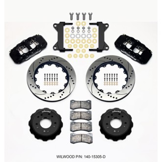 Wilwood AERO6 Front Hat Kit 14.00 Drilled 63-87 C10 w/ Wilwood Pro Spindles