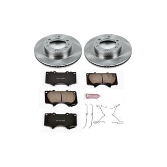 Oe Stock Replacement Low-Dust Ceramic Brake Pad And Rotor Kit