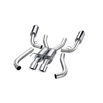 Corsa 2015-2021 Subaru WRX Cat Back Exhaust Black Quad 3.5in Tips *Sport*