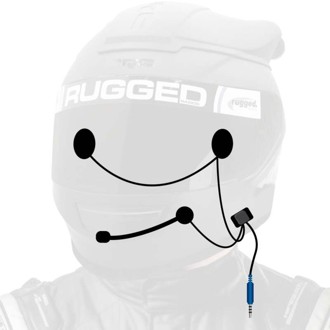 Super Sport Wired Helmet Kit With Alpha Audio Speakers & Mic