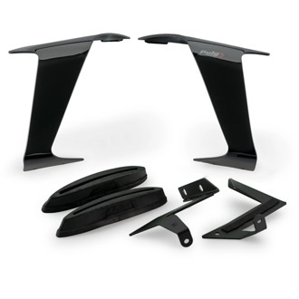 Race Side Spoilers Black