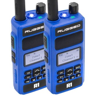 2 PACK - Rugged R1 - Business Band Two Way Handheld Radio - Digital and Analog