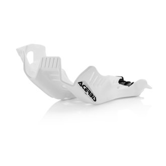 19-22 KTM/Husqvarna/GasGas 250-300 SX/TC/TX/XC/TX/XC/MC/EX Skid Plate - White/Black