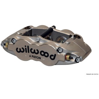 Wilwood Caliper-Narrow Superlite 6R-ST-R/H - Nickel 1.62/1.12/1.12in Pistons 1.10in Disc