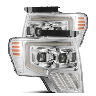 09-14 Ford F-150 PRO-Series Projector Headlights Plank Style Chrm w/Activ Light/Seq Signal