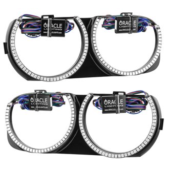 Pre-Installed Halo Headlight Bezels, Colorshift(Tm) - No Controller