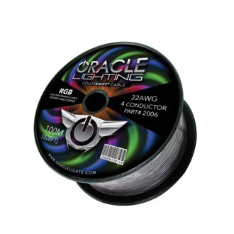 22AWG 4 Conductor RGB Installation Wire 100M Spool, 328 ft.