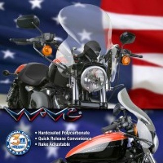 88-21 Harley-Davidson XL Sportster Wave Windshield-Dark Tint