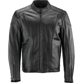 Leather By River Road Race Leather Jacket Black - Small