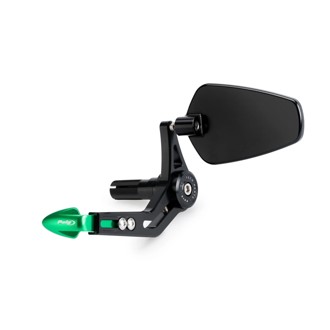 Clutch Lever Protector With Rearview Mirror Pro Green