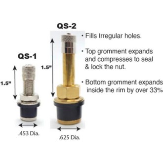 QUICKSTEM- PUSH IN TIRE VALVE STEM .625"