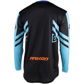 25 Arkon Nitrus Jersey Blue/Black/Hyper Orange Youth - XS