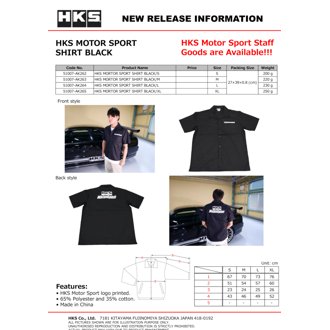 Motorsport Button-Up Shirt Black S