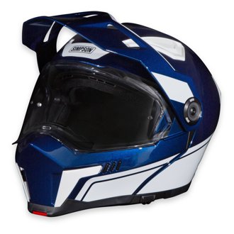 Journey Bandit Helmet - Blue/White - Double Extra Large