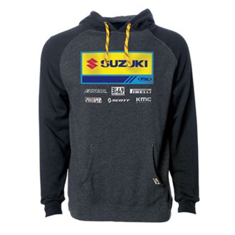FACTORY FX 2021 SUZUKI RACEWEAR PULLOVER / CHARCOAL-BLACK XXL
