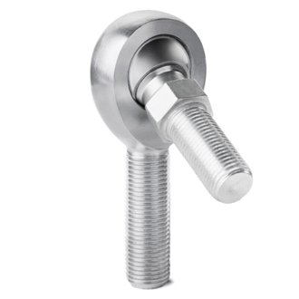 EX Series Endura Rod End - Male/Left Hand - .375in Bore x 7/16-20 w/Stud - Carbon Steel