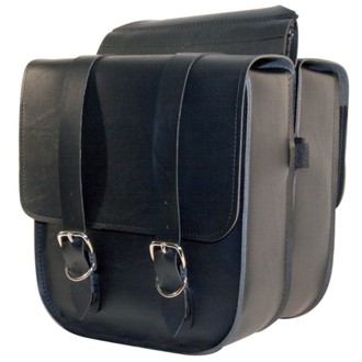 Universal Standard Straight Saddlebags (11 in L x 12 in W x 3.5 in H) - Black