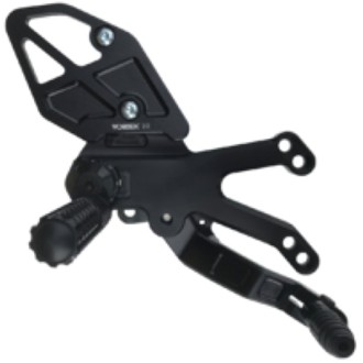 Vortex Racing 15-24 Yamaha YZF-R3 Rear Set- Black