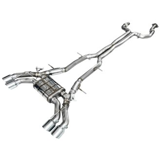AWE SwitchPath™ Exhaust for Cadillac CT4-V Blackwing - Chrome Silver Tips