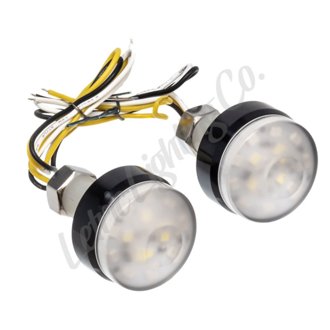Letric Lighting Surface Indicators Lights Black White/Amber