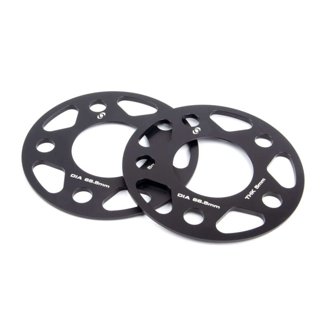 Wheel Spacers - 5x112 - 66.5mm CB - 5mm Thick (Set of 2
