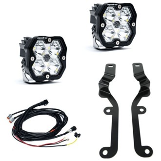 19-24 Chevy Silverado 1500 Squadron Sport 2.0 A-Pillar Kit (Spot) - Clear