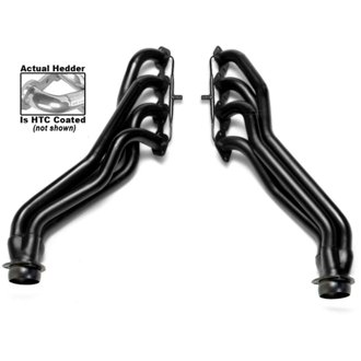 SILVER LONG-TUBE E.O. HEADERS For 88-95 GM 4WD 7.4L TRUCKS With A.I.R.
