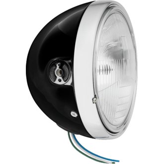 7in Headlight Side Mount - Black