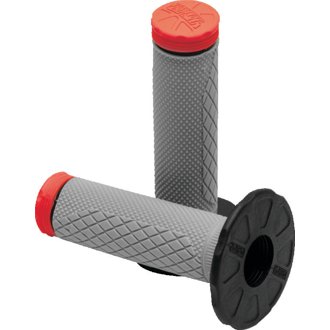 Tri Density Full Diamond Mx Grips - Red