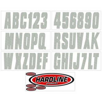 Boat Lettering Registration Kit 3 in. - 350 Silver Solid