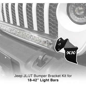 Jeep JL JT Front Bumper Light Bar Bracket Kit 20-36In