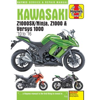KAWASAKI Z1000, Z1000SX & VERSYS '10-'16 MANUAL