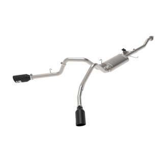 Gemini XV 3 IN 304 Stainless Steel Cat-Back Exhaust System w/ Cut-Out Black