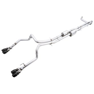 AWE 0FG Catback for Silverado ZR2/Sierra AT4X - Quad Diamond Black Tips