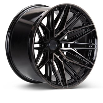 HF6-5 22x9.5 - 6x139.7 - ET20 - Deep Face - 106.1 - Gloss Black Wheel