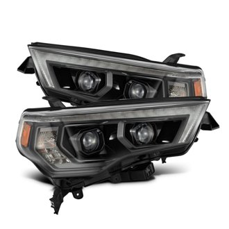 14-20 Toyota 4Runner LUXX LED Proj Headlights Black w/Activ Light/Seq Signal/DRL