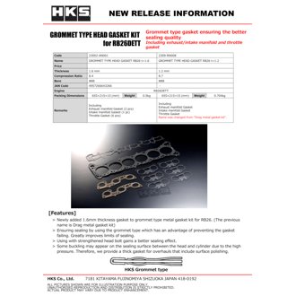 RB26 88mm Bore 1.6mm Thick Grommet Type Head Gasket