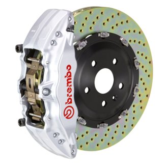 14-18 1500 Sierra (Exc Alum Fr Knuckles) Fr GT BBK 6Pis Cast 2pc 380x34 2pc Rtr Drill-Silver