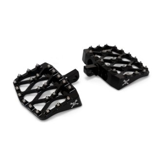97-22 Sportster/Dyna/Touring Mx-Evolution Mini Floorboards Passenger